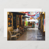 Grote Gesprekken in Nazare, Portugal Briefkaart (Voorkant / Achterkant)