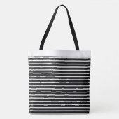 Grote gestripte Canvas tas (Voorkant)