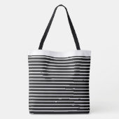 Grote gestripte Canvas tas (Achterkant)