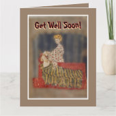 GROTE "GET WELL" GROETEN VAN COLLEGA'S KAART (Voorkant)