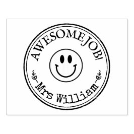 Grote Geweldige baan voor aangestelde leraar Rubberstempel