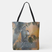 Grote gezegende Chickadee tas (originele kunst) (Achterkant)