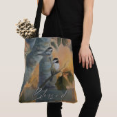 Grote gezegende Chickadee tas (originele kunst) (Dichtbij)