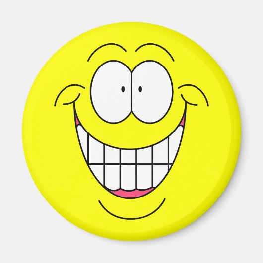 Grote gezichtsmagneet magneet (Voorkant)