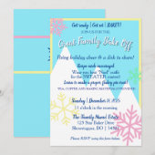 Grote gezinsbakwedstrijd uitnodiging | Pastel (Voorkant / Achterkant)