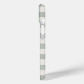 Grote gingham cheques plaid licht salie groen Case-Mate iPhone case (Achterkant / Links)