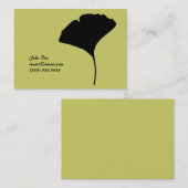 Grote Ginko Leaf-roekkaart Contactkaartje (Voorkant / Achterkant)