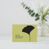 Grote Ginko Leaf-roekkaart Contactkaartje (Staand voorkant)