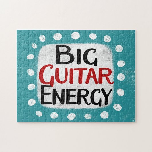 Grote Gitaar Energie Jigsaw Puzzel (Horizontaal)