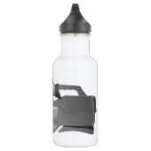 Grote glazen camera waterflacon waterfles  (Rechts)