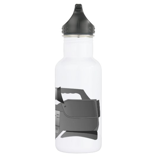 Grote glazen camera waterflacon waterfles  (Rechts)