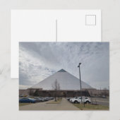 Grote glazen piramide dak architectuur briefkaart (Voorkant / Achterkant)