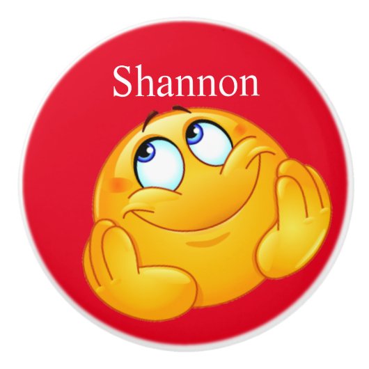 Grote Glimlach Happy Gezicht Lade Knop - SRF (Voorkant)