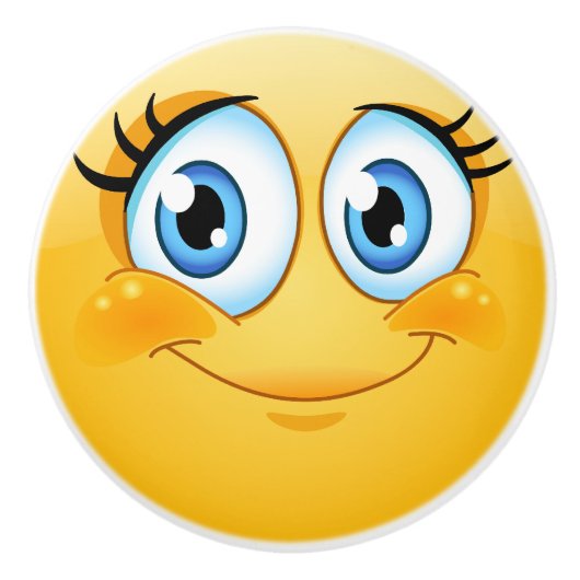 Grote Glimlach Happy Gezicht Lade Knop - SRF (Voorkant)