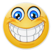 Grote Glimlach Happy Gezicht Lade Knop - SRF (Voorkant)