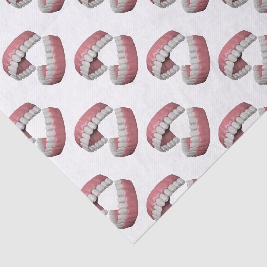 grote glimlach tissuepapier (Detail)