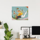 Grote Godin Durga die de Buffeldemon doodt Poster (Thuiskantoor)
