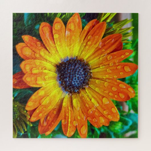 Grote Golden Flower close Legpuzzel (Horizontaal)