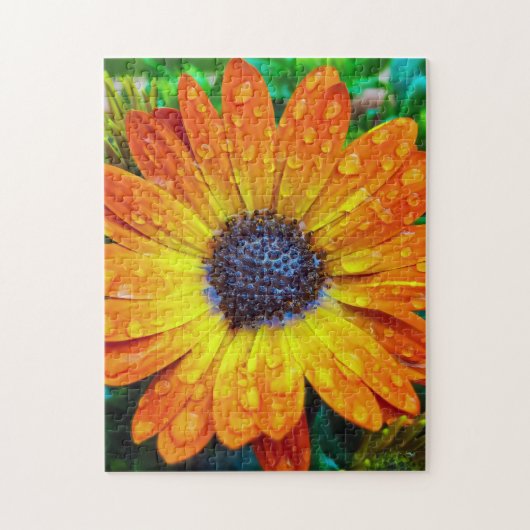 Grote Golden Flower close Legpuzzel (Verticaal)
