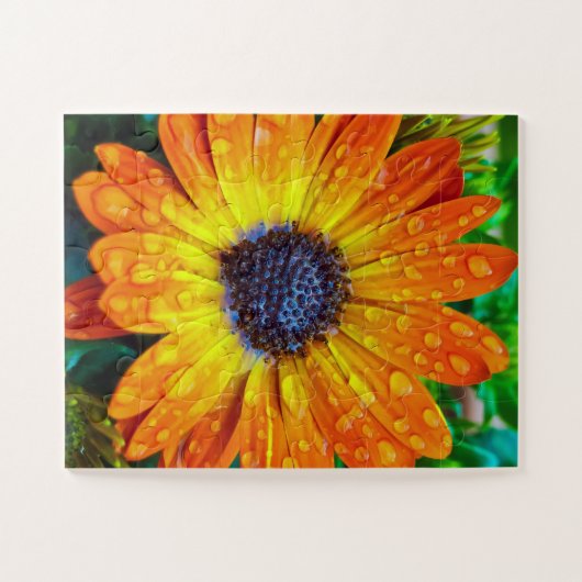 Grote Golden Flower close Legpuzzel (Horizontaal)