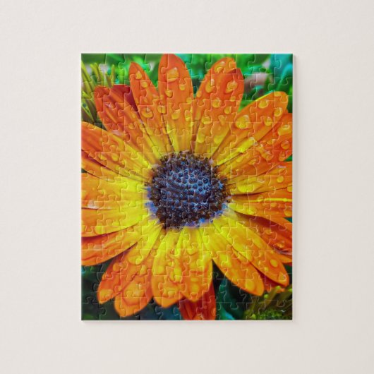 Grote Golden Flower close Legpuzzel (Verticaal)