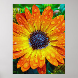 Grote Golden Flower close Poster