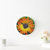Grote Golden Flower close Ronde Klok (Huis)