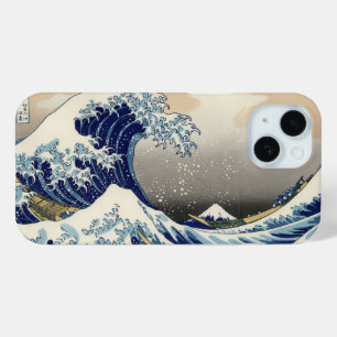 Grote golf bij Kanagawa & berg Fuji Japan Zee iPhone 15 Case