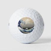 Grote golf bij Kanagawa & berg Fuji Japan Zee Golfballen (Voorkant)