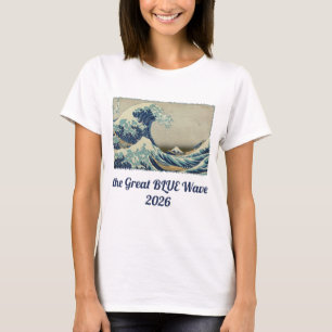 Grote golf bij Kanagawa van Hokusai T-shirt