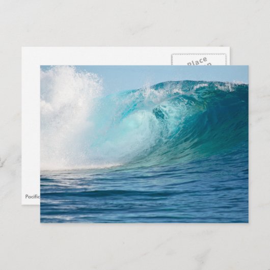 Grote golf briefkaart van de Grote Oceaan (Voorkant / Achterkant)