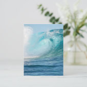 Grote golf die de oceaan doorbreekt, verticaal bri briefkaart (Staand voorkant)