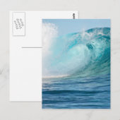 Grote golf die de oceaan doorbreekt, verticaal bri briefkaart (Voorkant / Achterkant)