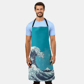 Grote Golf en de  japanse houtdoorsnede Fuji Schort (Gedragen)