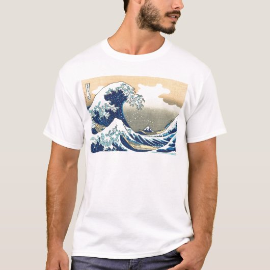 Grote golf Hokusai T-shirt (Voorkant)