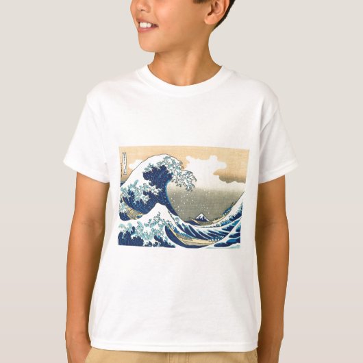 Grote golf Hokusai T-shirt (Voorkant)