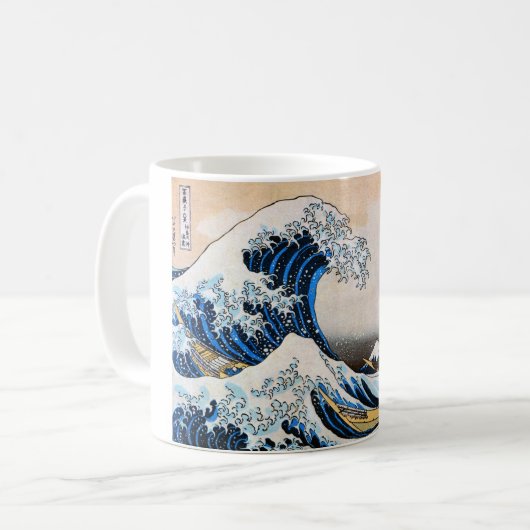Grote Golf, Hokusai, Ukiyo-e Koffiemok (Voorkant links)