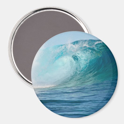 Grote golf in de Stille Oceaan brekende ronde magn Magneet (Voorkant / Achterkant)