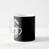 Grote golf koffiesplash Japanse kunst Mok Caffe (Voorkant links)