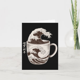 Grote golf koffiesplash Japanse kunst Mok Caffe Kaart