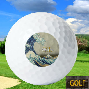 Grote Golf off Kanagawa & Japanse Kunst /Japan Golfballen