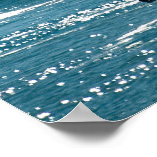 Grote golf op Mavricks Poster (Hoek)