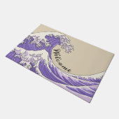 Grote golf - paarse deurmat (Schuin)