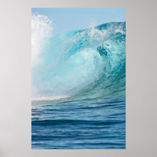Grote golf Pacific ocean verticale poster (Voorkant)