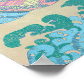 Grote Golf Pastel Poster (Hoek)