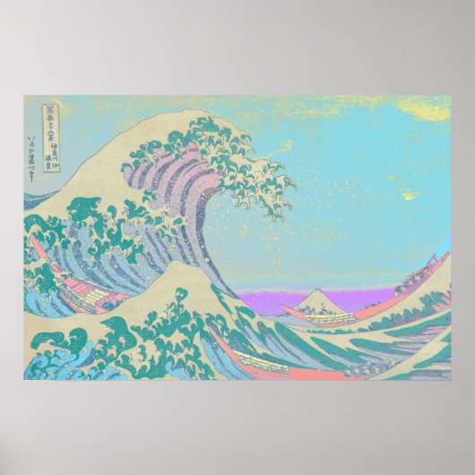 Grote Golf Pastel Poster (Voorkant)