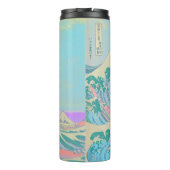 Grote Golf Pastel Thermische Tumbler Thermosbeker (Achterkant)
