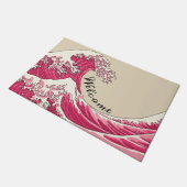 Grote golf - roze deurmat (Schuin)