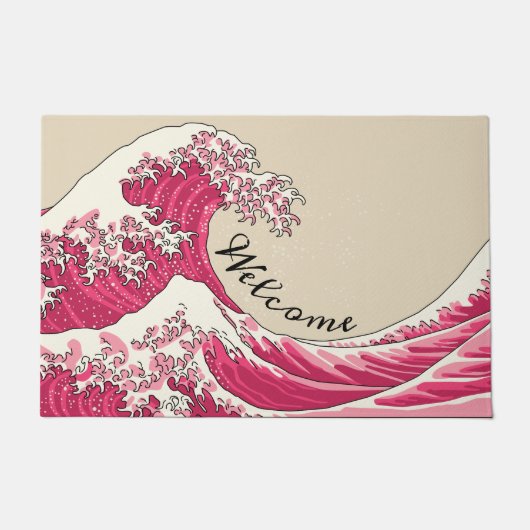 Grote golf - roze deurmat (Voorkant)