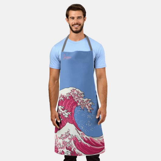 Grote golf - roze schort (Gedragen)